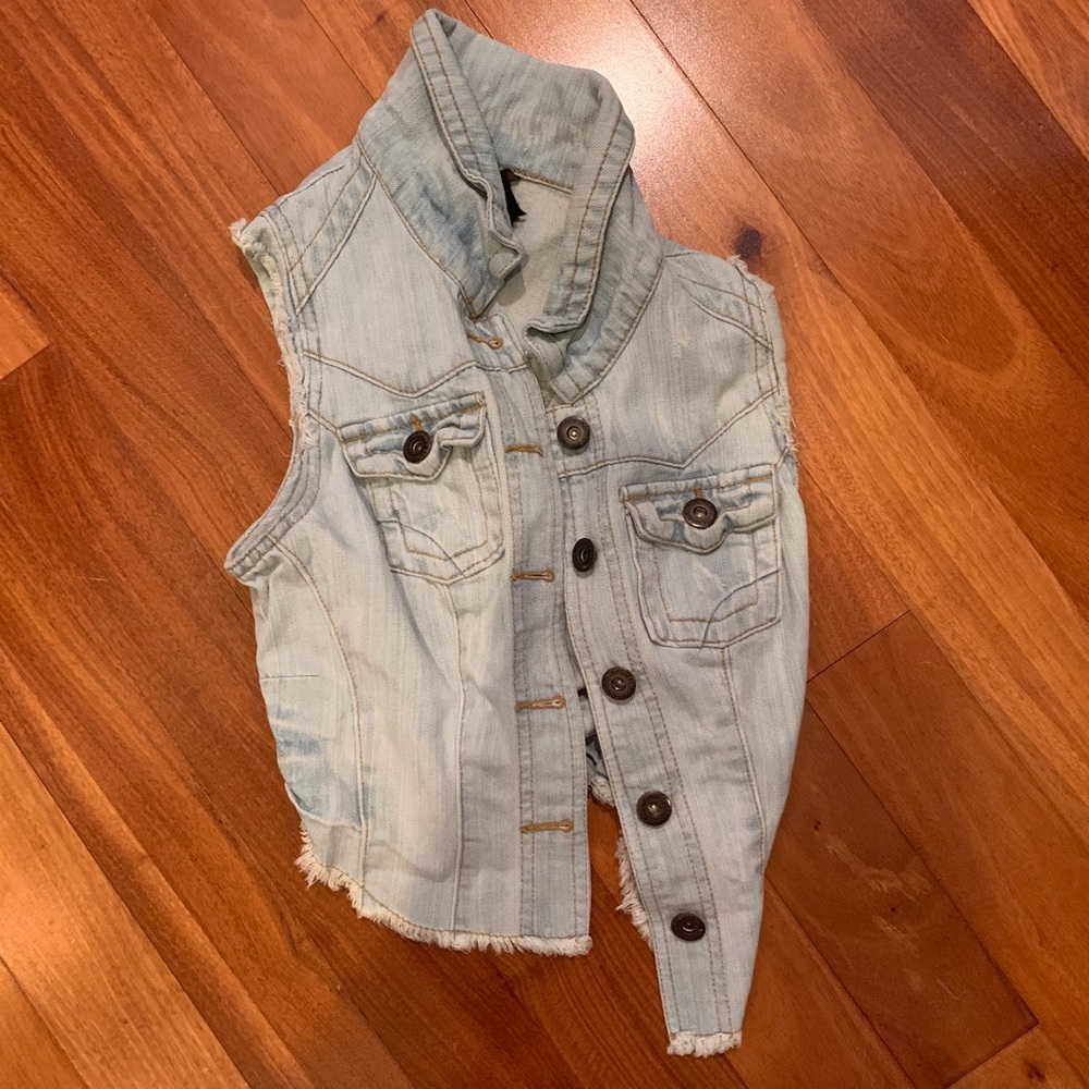 Light denim vest